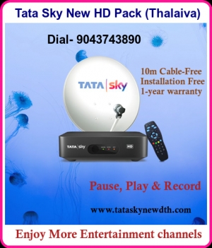 Tata Sky New HD connection | Thalaiva pack â€“ 9043743890